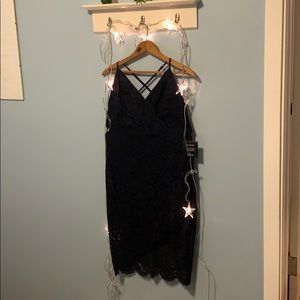 Lulus cocktail dress navy blue